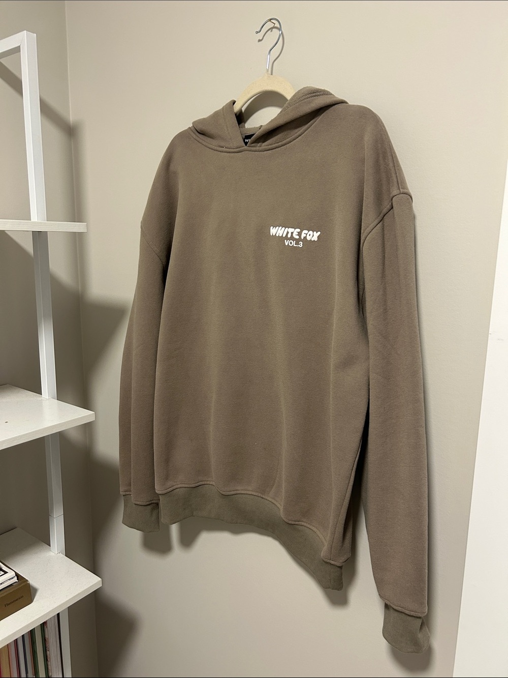 Women’s White Fox Hoodie Sweater